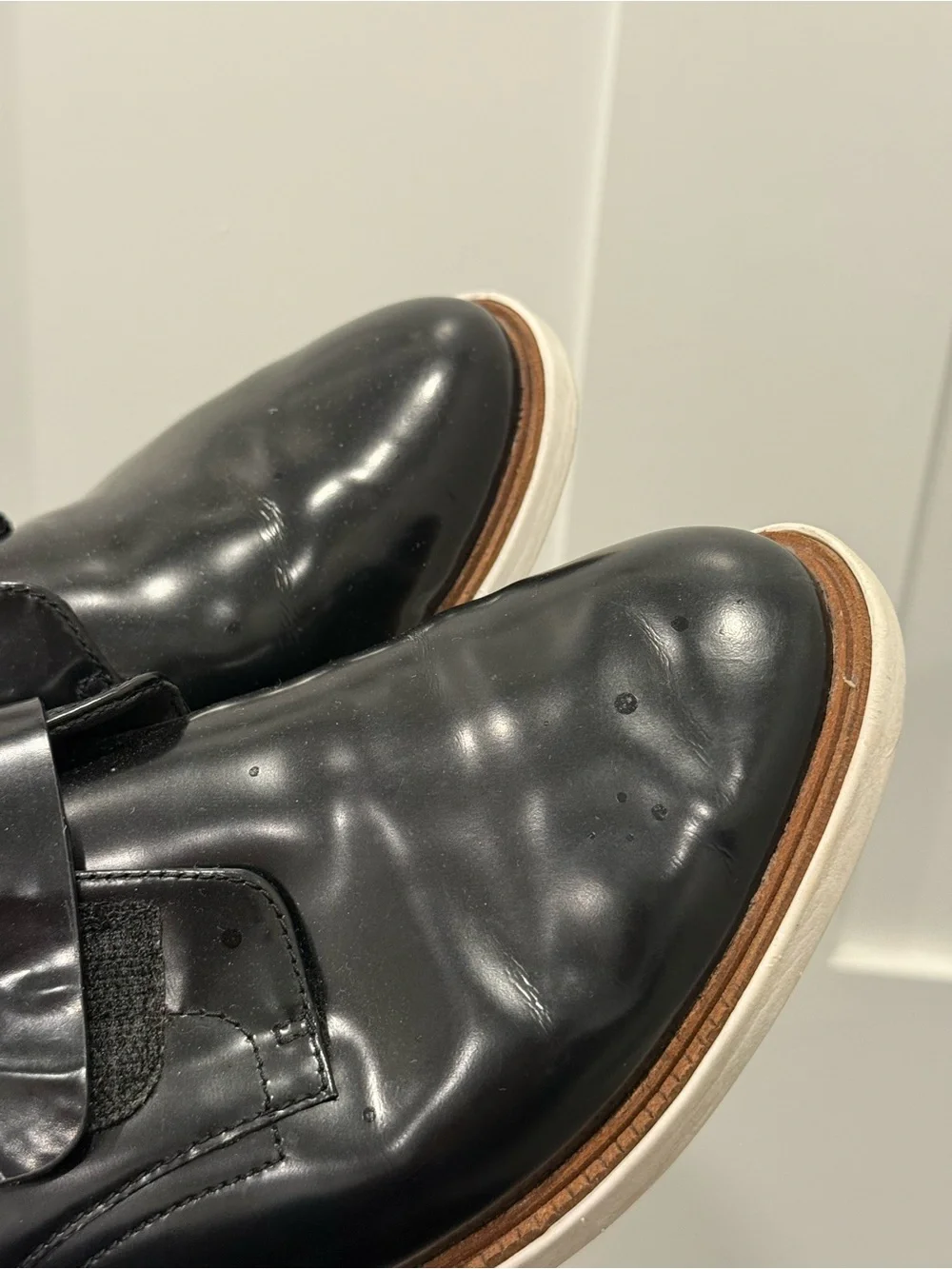 Cole Haan Black Monk Loafers in Black